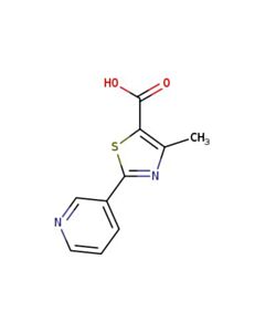 Astatech 4-METHYL-2-PYRIDIN-3-YL-THIAZOLE-5-CARBOXYLIC ACID; 5G; Purity 97%; MDL-MFCD00171753